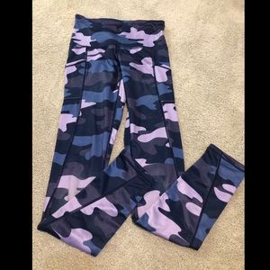 Reebok purple camo leggings